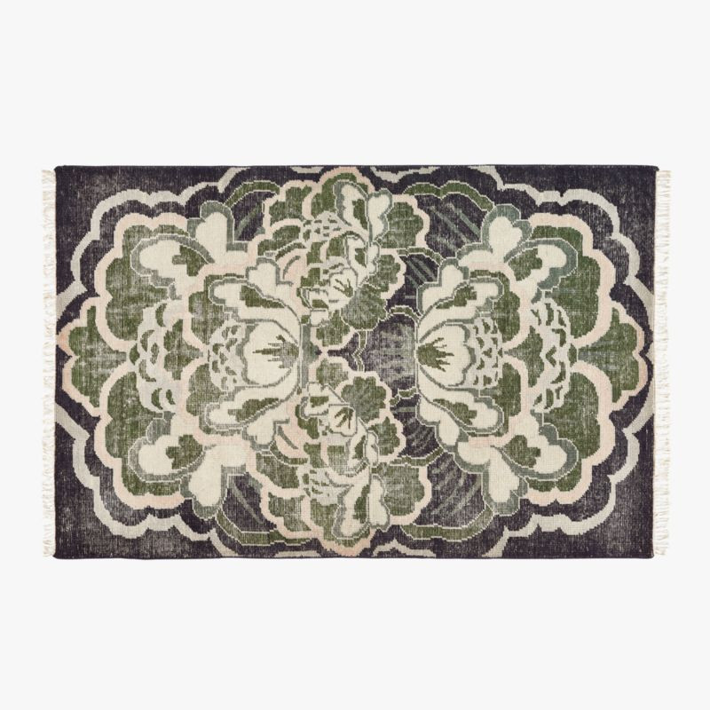 Allure Green Hand-Knotted Area Rug 6'x9' + Reviews | CB2 | CB2