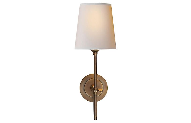 Bryant Sconce, Hand-Rubbed Brass | One Kings Lane