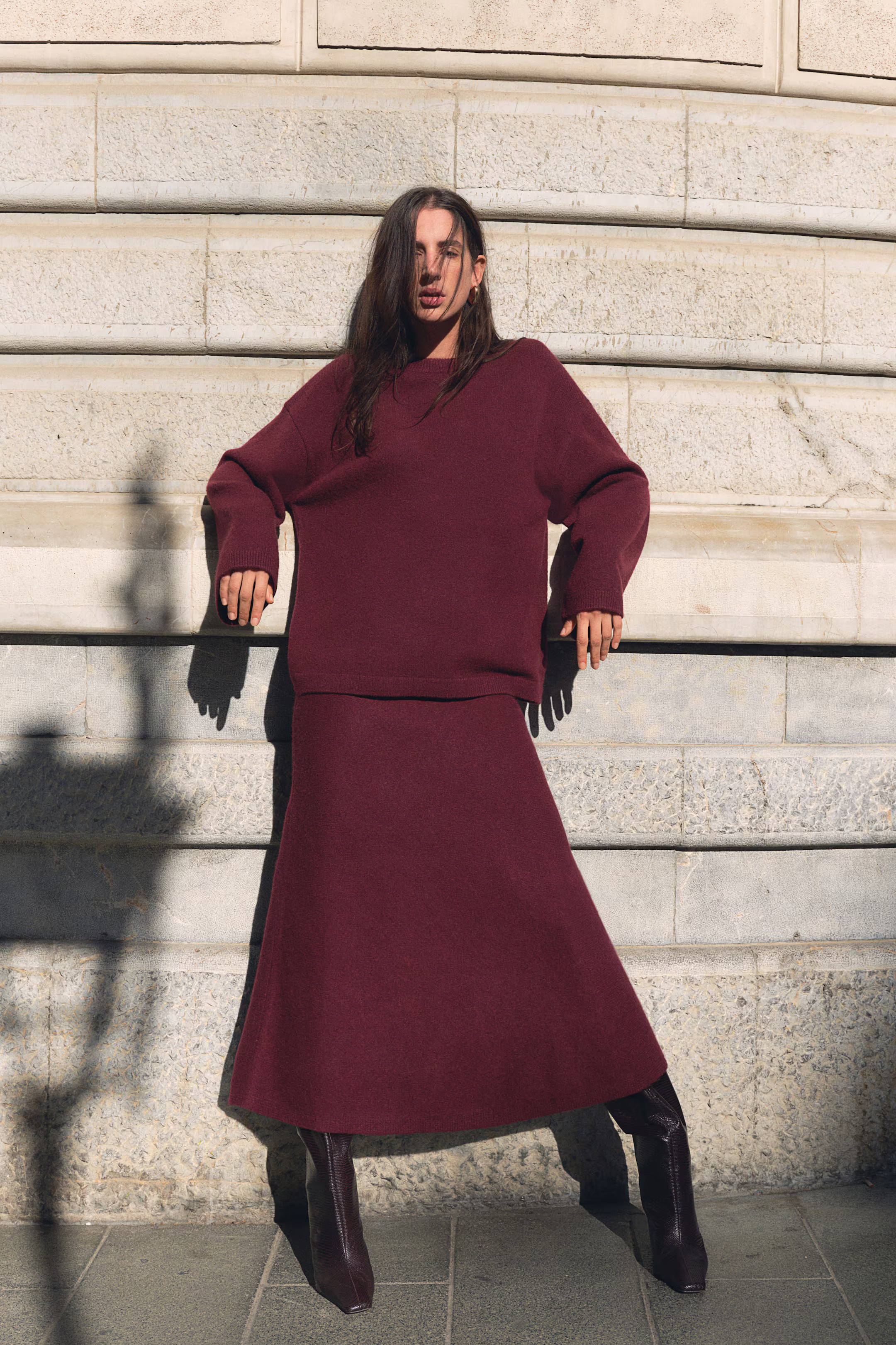 Flared Knit Skirt | H&M (US + CA)