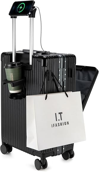 feilario Aluminium Frame Hardside Expandable Spinner Wheel Luggage, Built-In TSA lock Carry on Su... | Amazon (US)