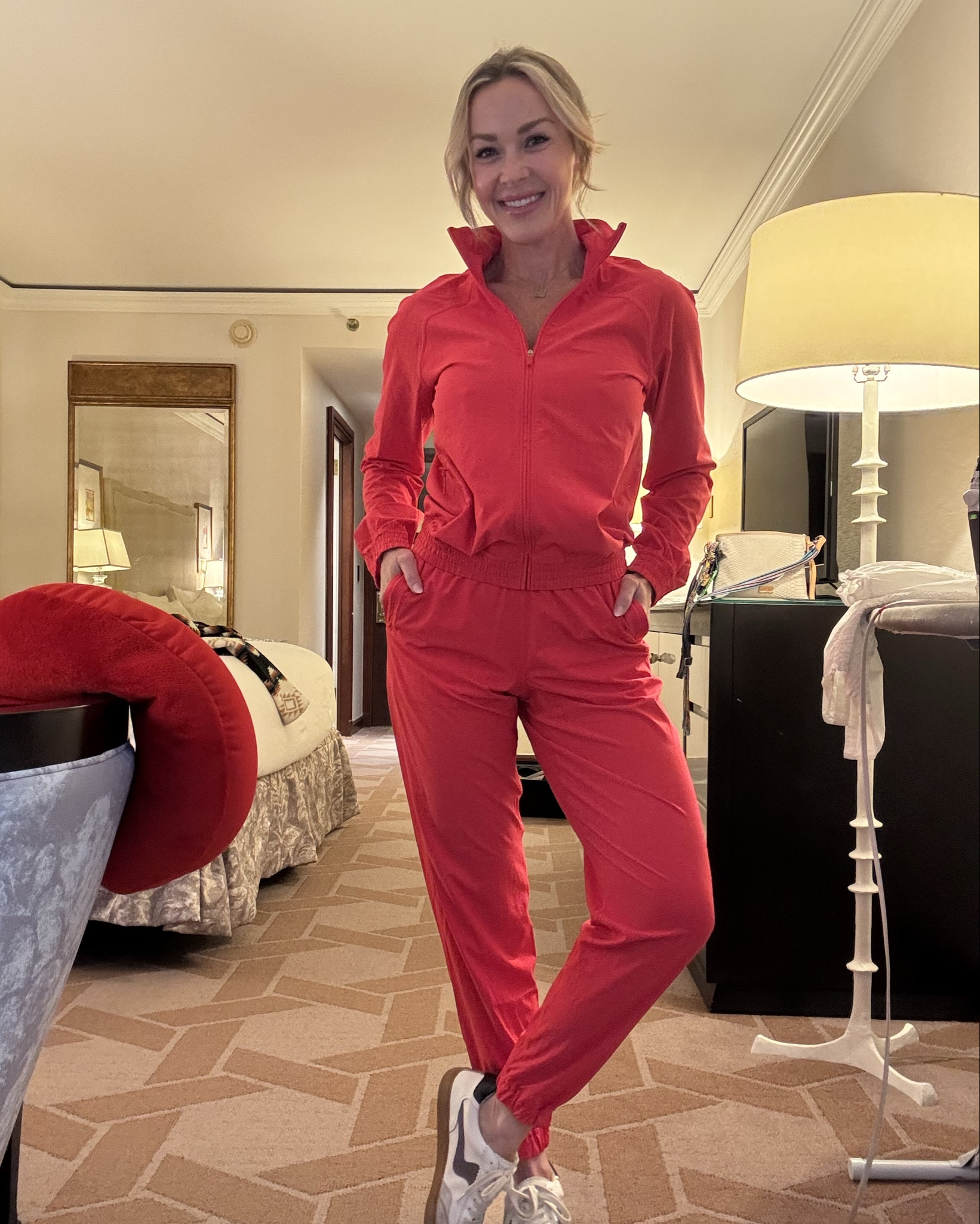 The most comfortable and lightweight track suit! And so figure flattering! 😍

#LTKActive #LTKSeasonal #LTKOver40