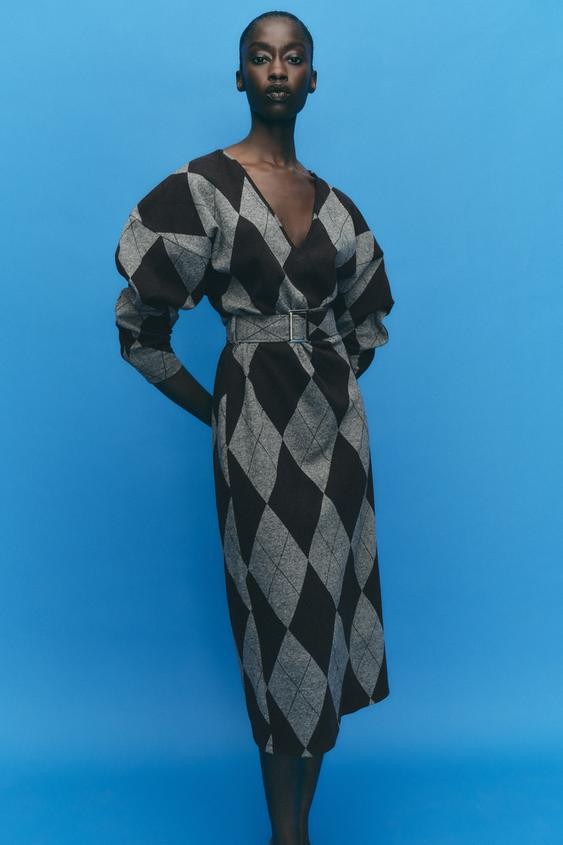 BELTED MIDI DRESS | Zara US