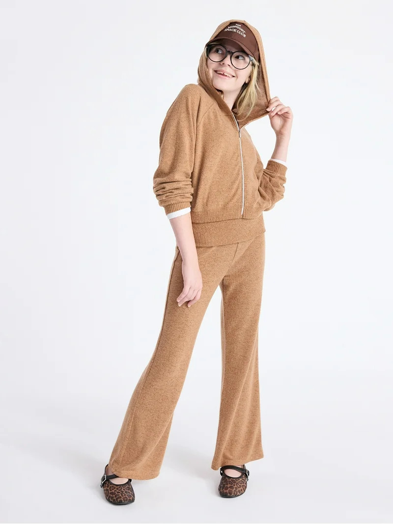 Weekend Academy Girls Cozy Full Zip Hoodie, Sizes 4-18 | Walmart (US)