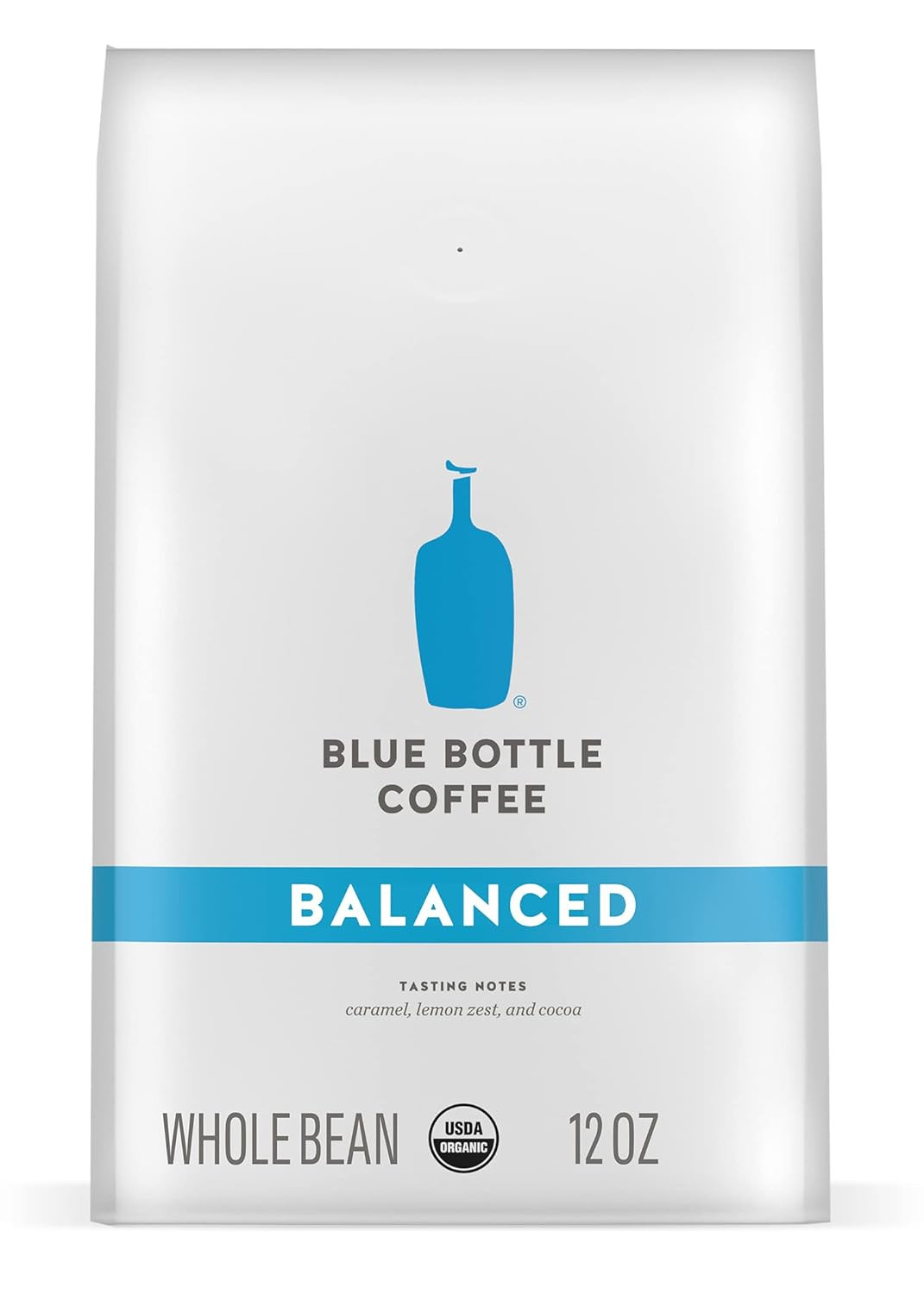 Blue Bottle Whole Bean Organic Coffee, Balanced, Medium Roast, 12 Ounce bag (Pack of 2) | Amazon (US)