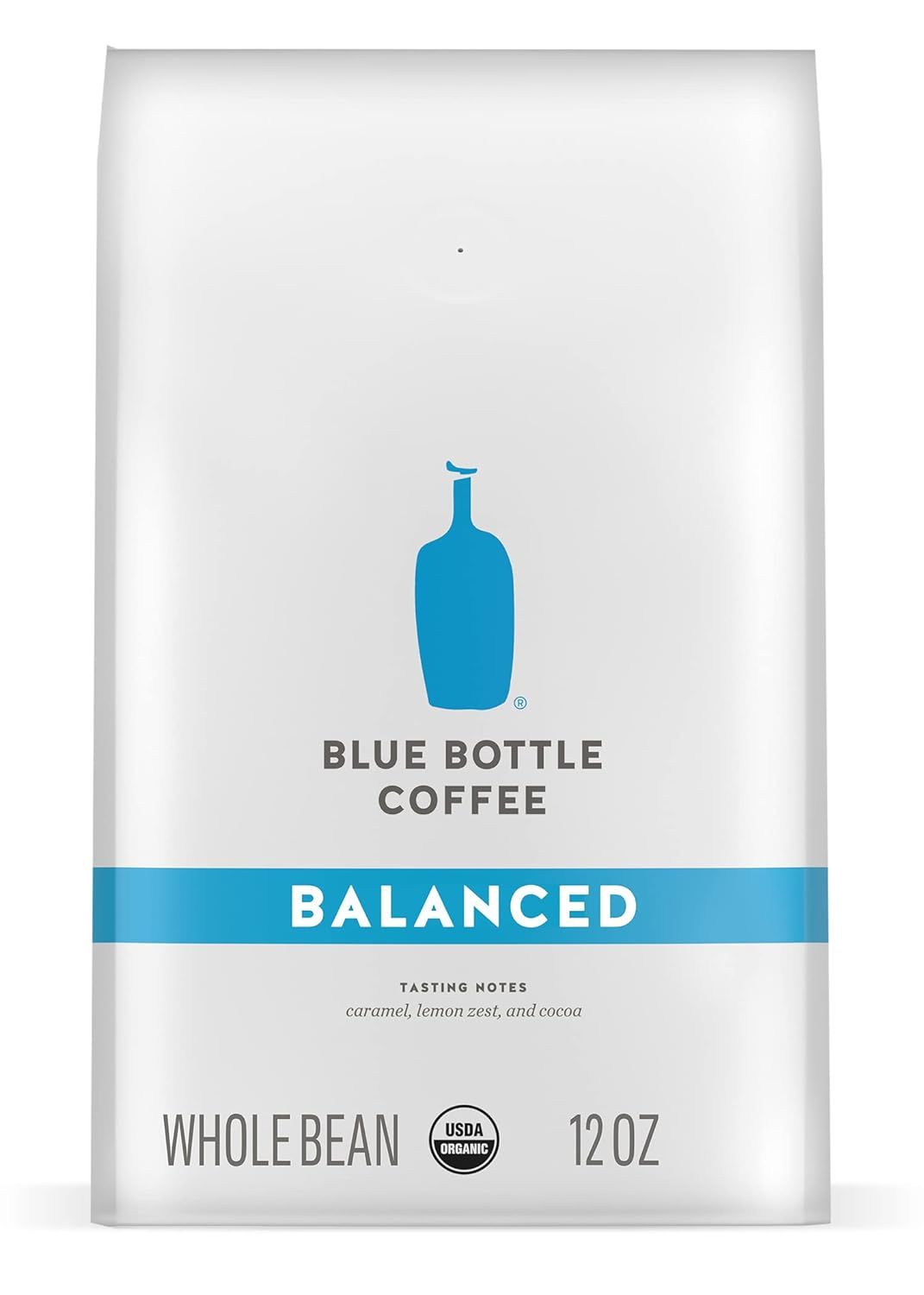 Blue Bottle Whole Bean Organic Coffee, Balanced, Medium Roast, 12 Ounce bag (Pack of 2) | Amazon (US)