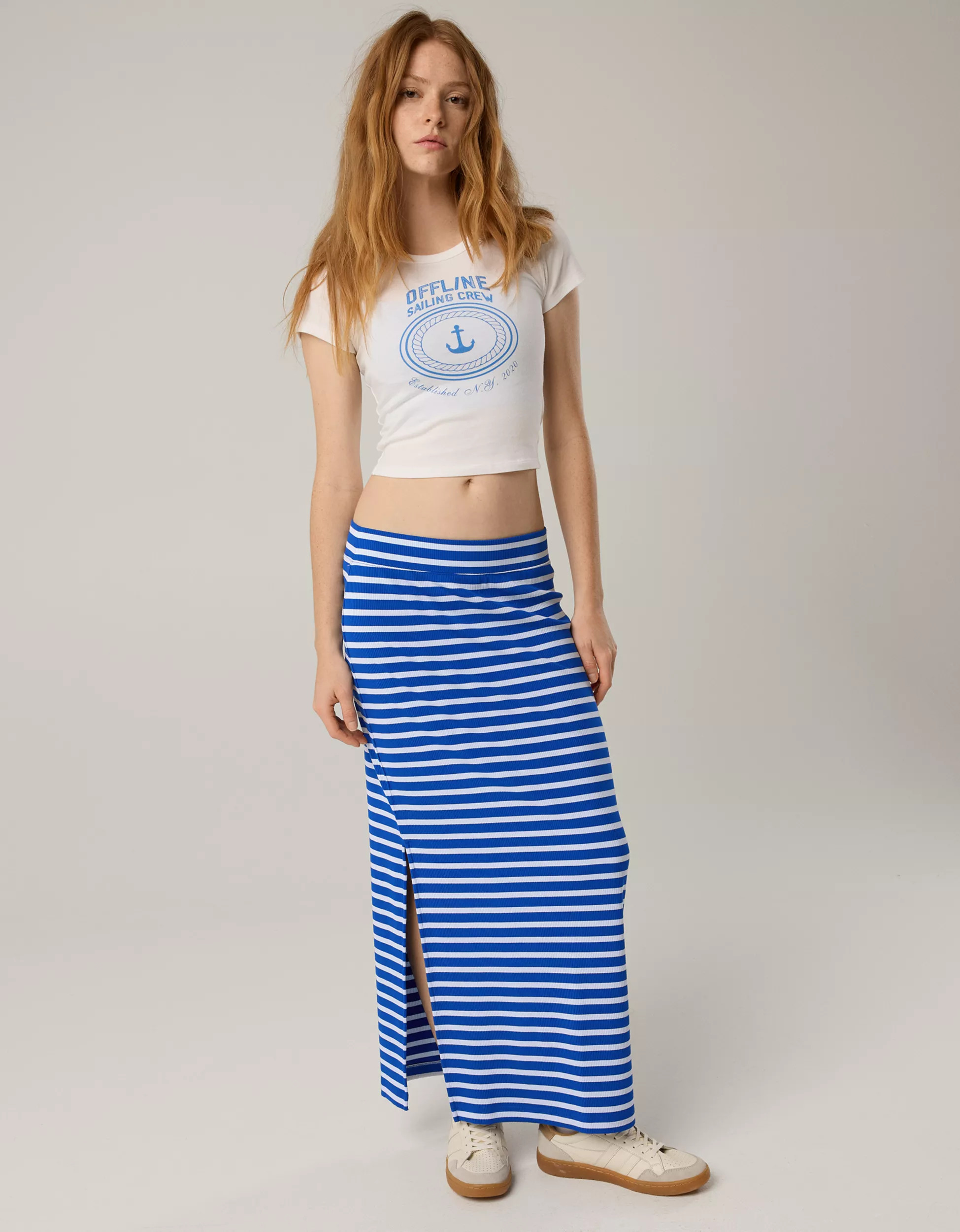 OFFLINE By Aerie Thumbs Up Heavyweight Maxi Skirt | Aerie