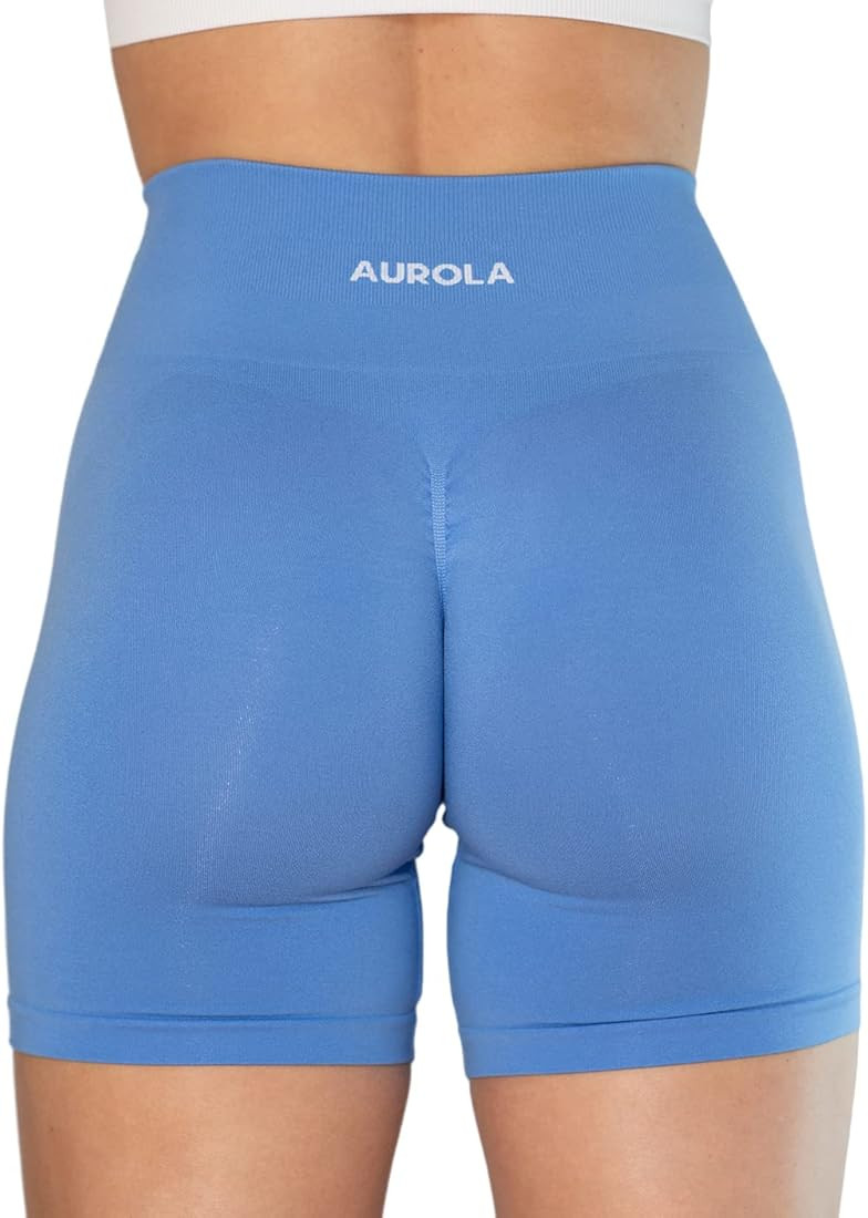 AUROLA Intensify Workout Shorts for Women Seamless Scrunch Short Gym Yoga Running Sport Active Exerc | Amazon (US)