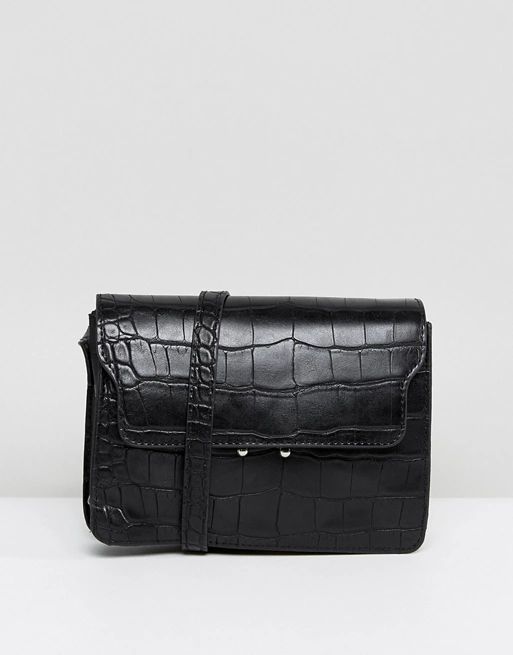 Pieces Croc Effect Cross Body Bag | ASOS US