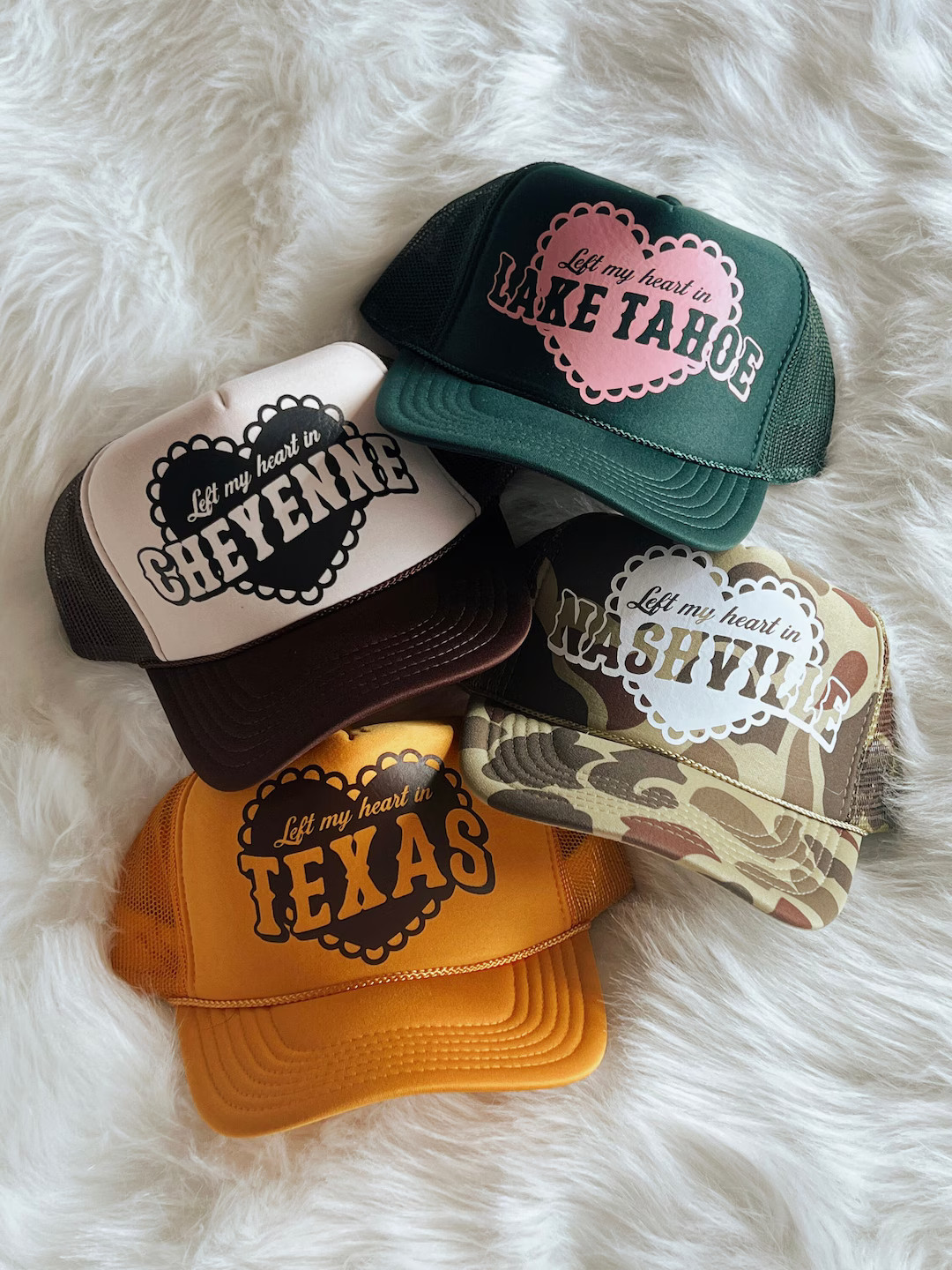 Left My Heart in Custom Trucker Hat - Etsy | Etsy (US)