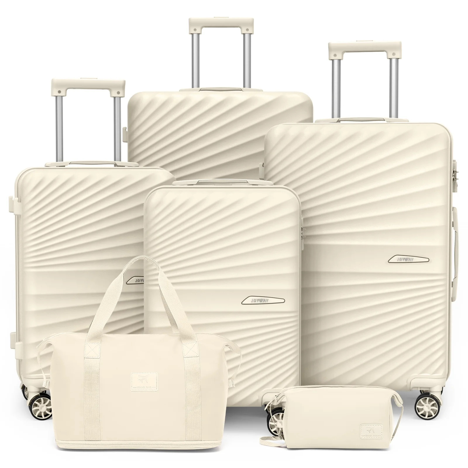 Joyway 6 Piece Hardshell Luggage Set with Spinner Wheels TSA Lock and Scratch-Resistant Finish Du... | Walmart (US)