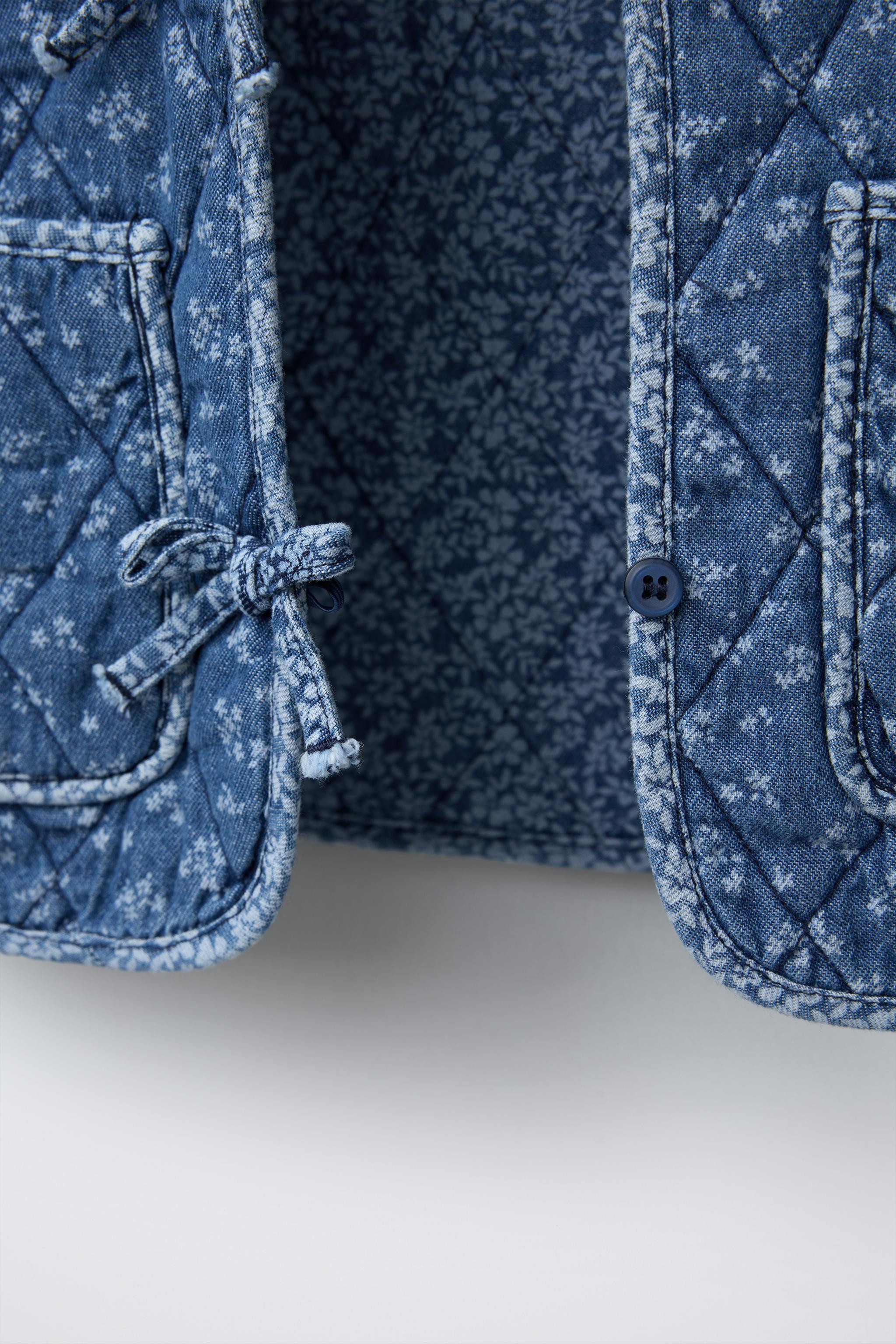 FLORAL DENIM JACKET | Zara UK