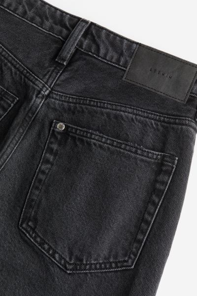 Straight High Jeans - Black - Ladies | H&M GB | H&M (UK, MY, IN, SG, PH, TW, HK)