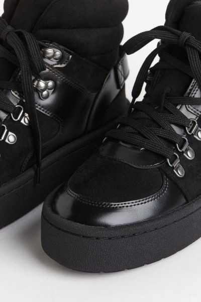Warm-lined High Tops - Black - Ladies | H&M US | H&M (US + CA)