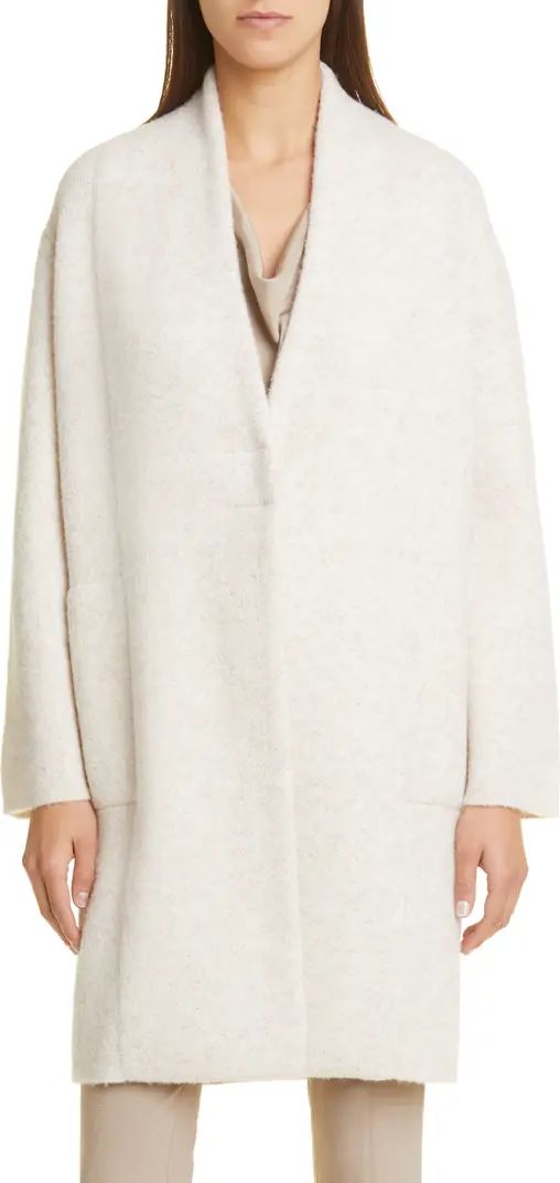 Bouclé Wool Blend Cardigan Coat | Nordstrom