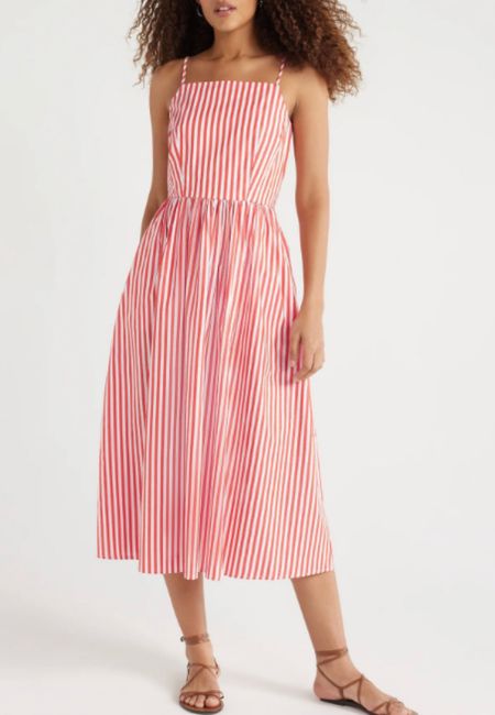 Beautiful striped dress from @walmart

#stripes #redwhite #preppy #classic 

#LTKfindsunder100