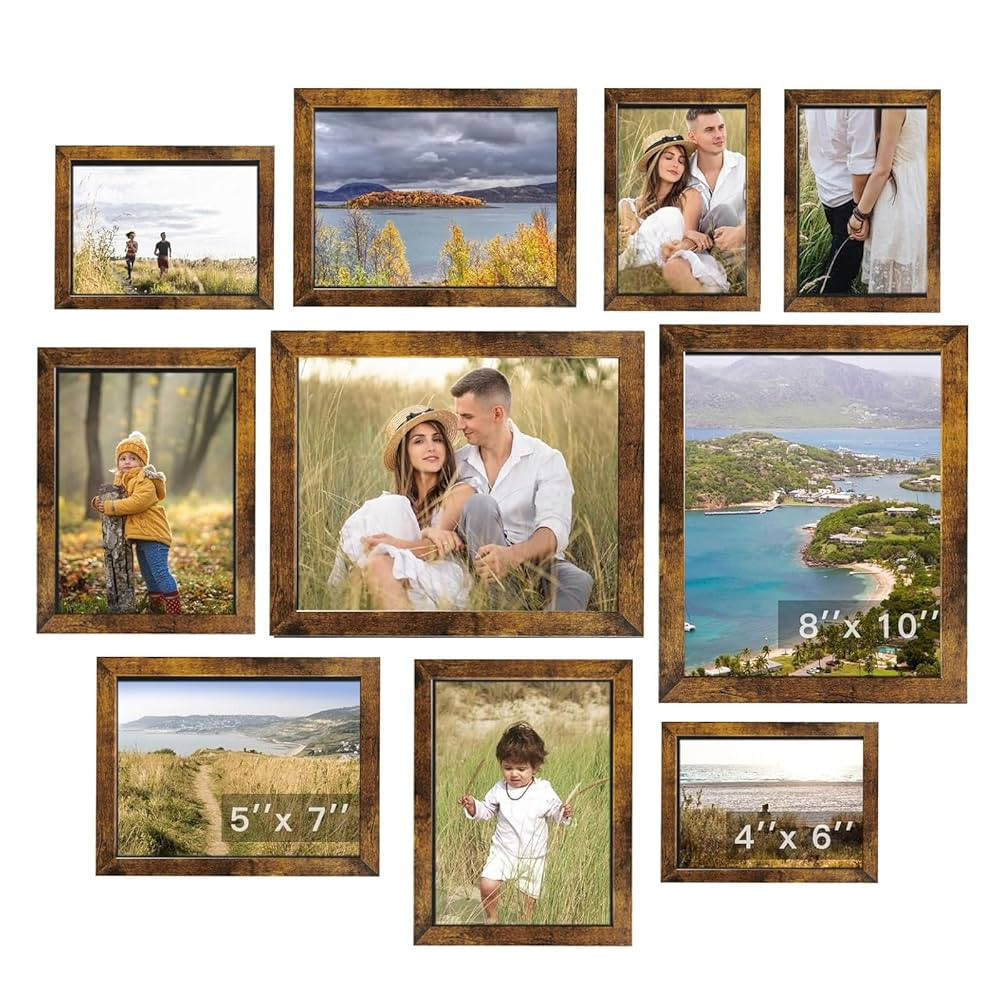 Gallery Wall Frame Set, Picture Frames Collage Wall Decor 10 Pcs, Picture Frame Set for Wall Moun... | Amazon (US)