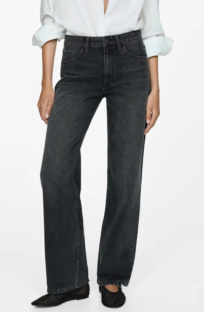 Mid Rise Relaxed Straight Leg Jeans | Nordstrom