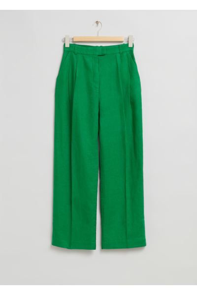 Tailored Linen Trousers | H&M (UK, MY, IN, SG, PH, TW, HK)
