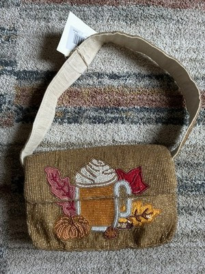 NEW Viral Fall Pumpkin Spice Beaded Bag NWT \ud83c\udf83 \u2615\ufe0f Ships TODAY! | eBay US
