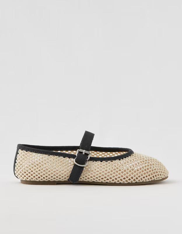 Aerie Crochet Ballet Flats | American Eagle Outfitters (US & CA)