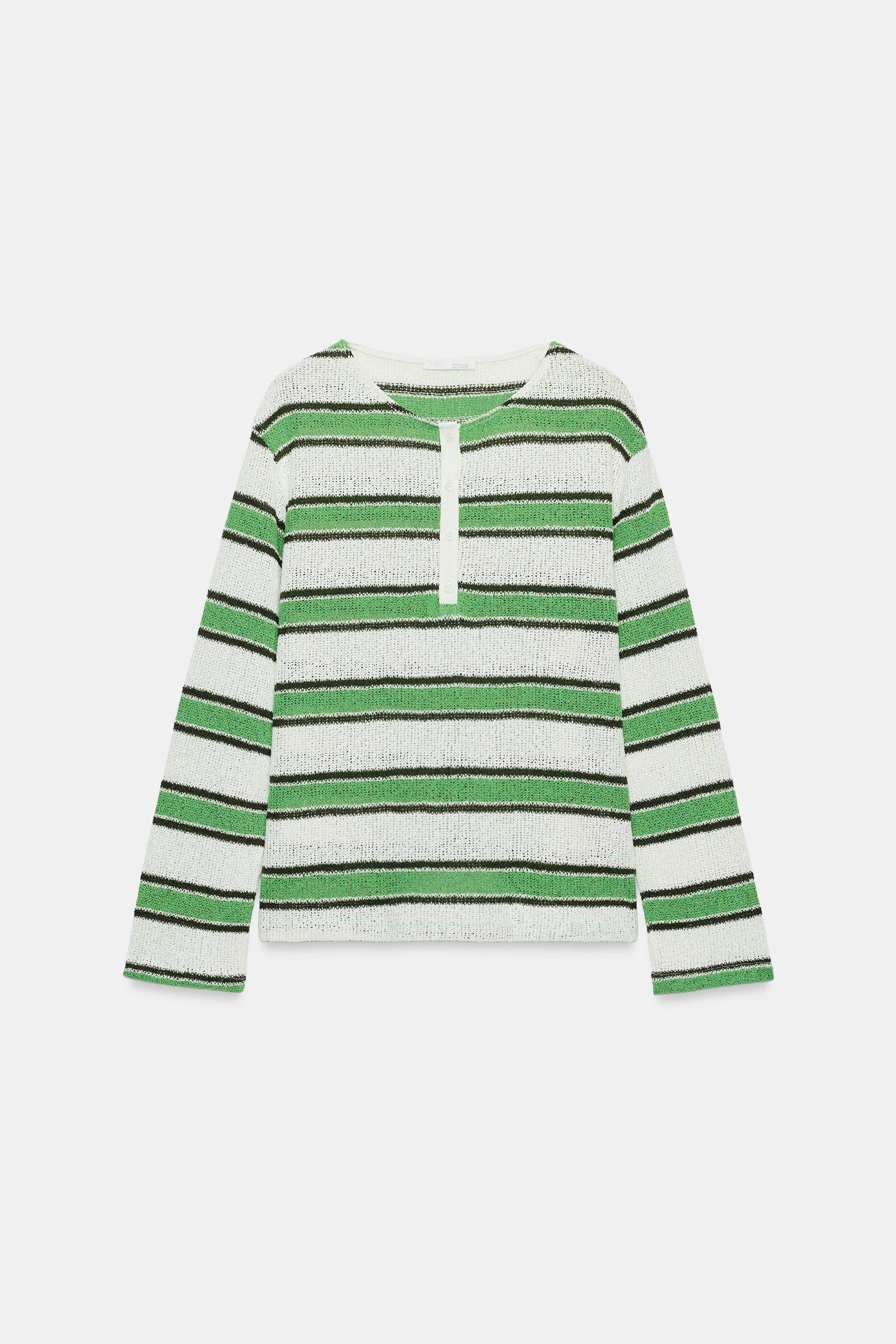 STRIPED RUSTIC T-SHIRT | Zara UK