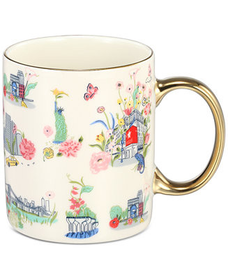 Macy's Flower Show Ceramic Gold-Trim Coffee Mug, Exclusively at Macy's - Macy's | Macy's