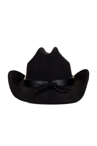 Gold Heart Cowboy Hat in Black | Revolve Clothing (Global)