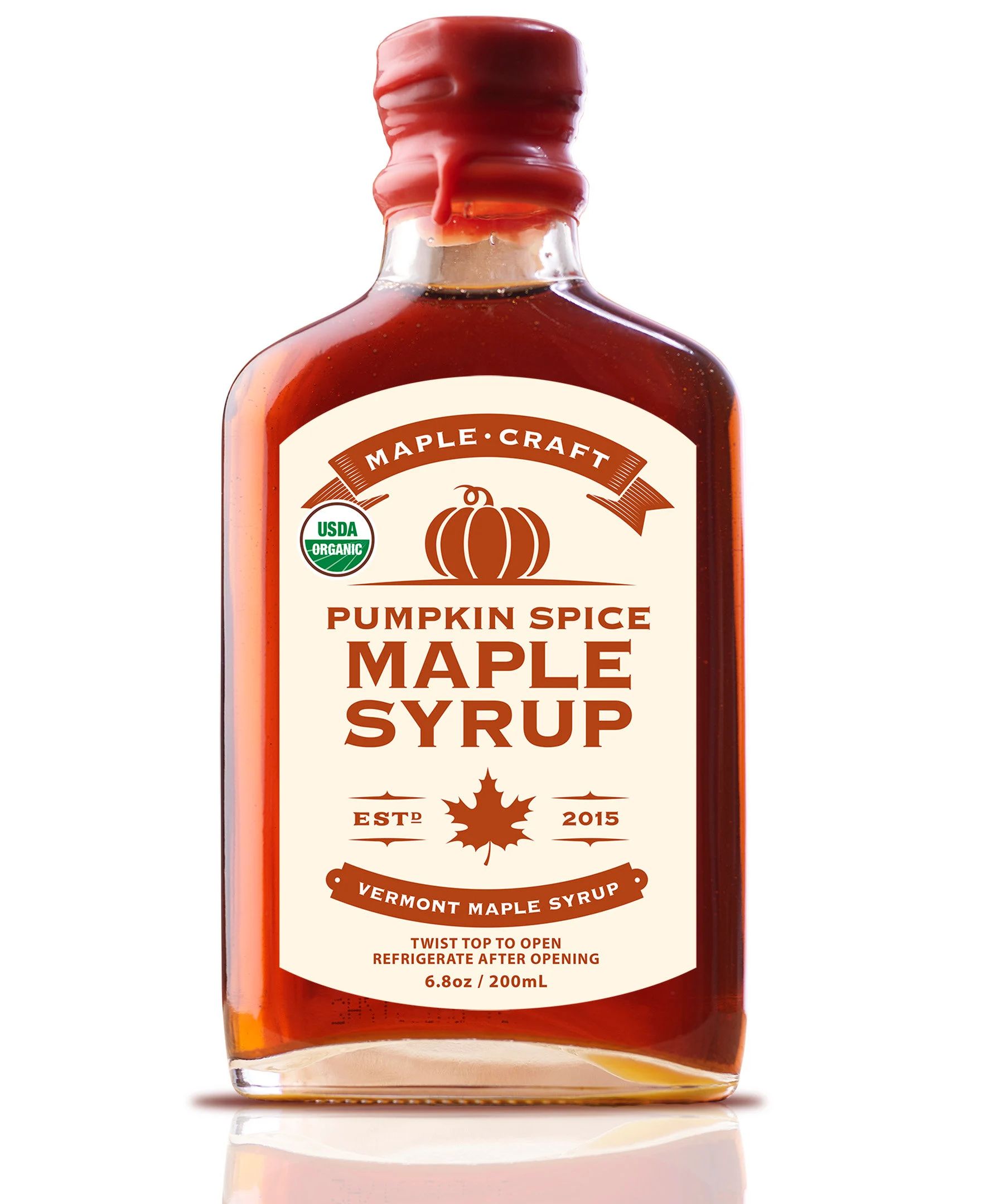 Organic Pumpkin Spice Maple Syrup (with resealable hand-dipped wax sealed top) | Etsy (US)