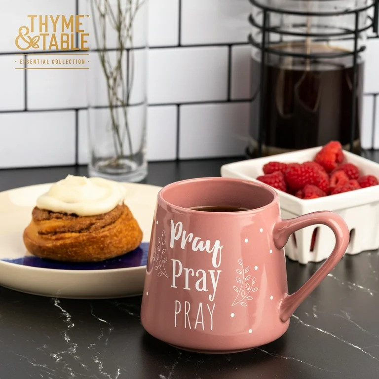 Thyme & Table Pray Ceramic Coffee Mug, 16 fl oz - Walmart.com | Walmart (US)