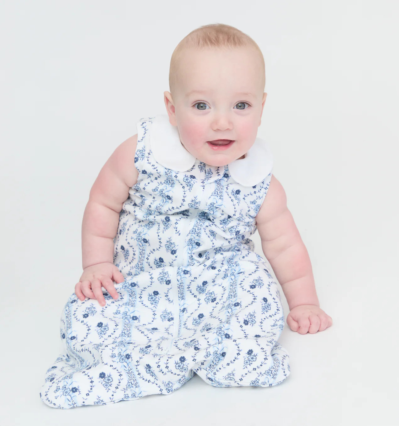 The Sleep Sack - Blue Vine Stripe | Hill House Home US