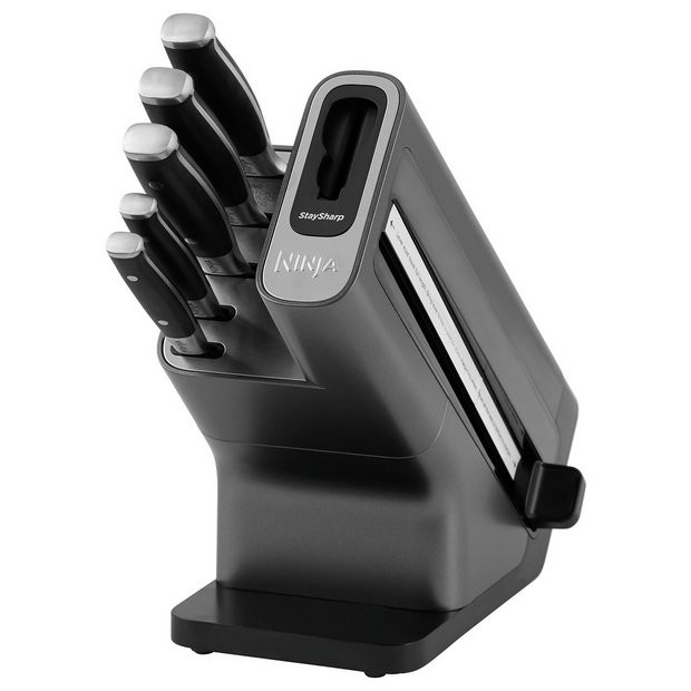 Buy Ninja Stay Sharp 5 Piece Knife With Knife Block - Black | Knives and knife blocks | Argos | argos.co.uk