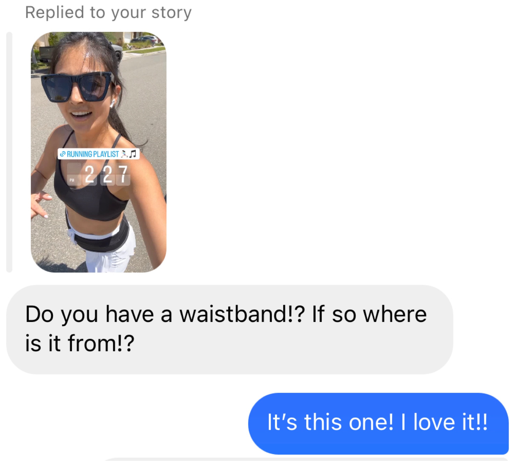 Running belt and workout outfit 

#LTKunder50 #LTKFitness