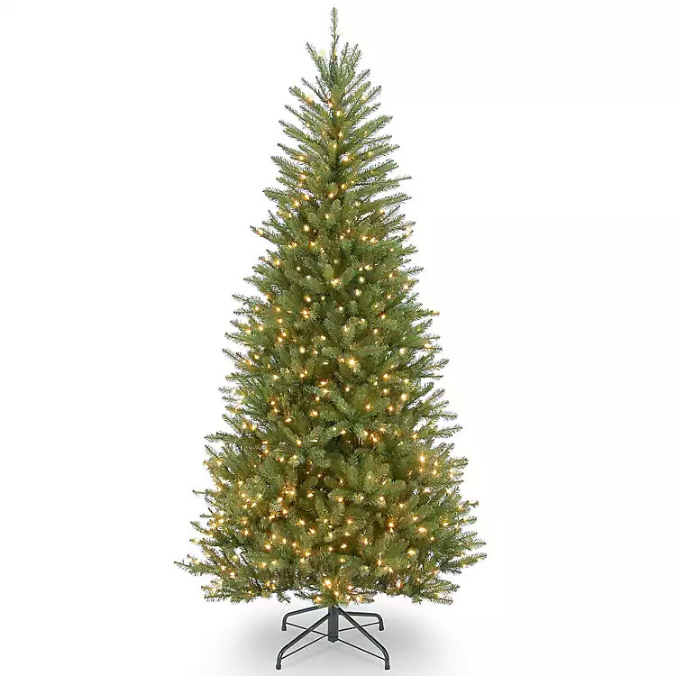 6.5 ft. Pre-Lit Dunhill Fir Slim Christmas Tree | Kirkland's Home