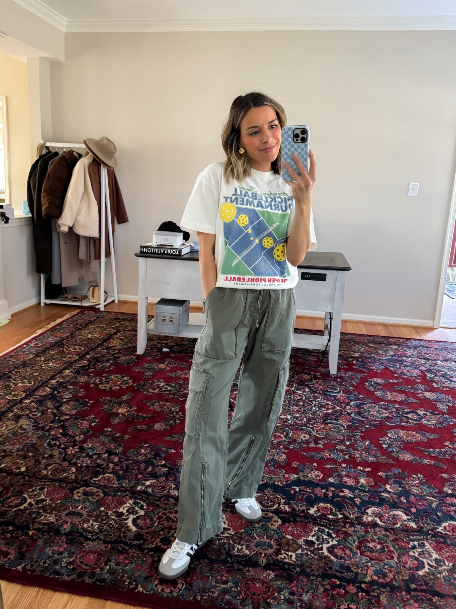 size medium tee
cargo pants size small 

#LTKfindsunder100 #LTKsalealert #LTKfindsunder50