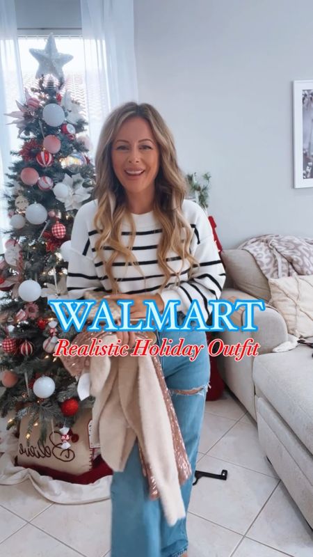 Realistic holiday outfit from Walmart!!! 

Christmas outfit , affordable fashion, cute mom look 

#LTKHoliday #LTKVideo #LTKSeasonal