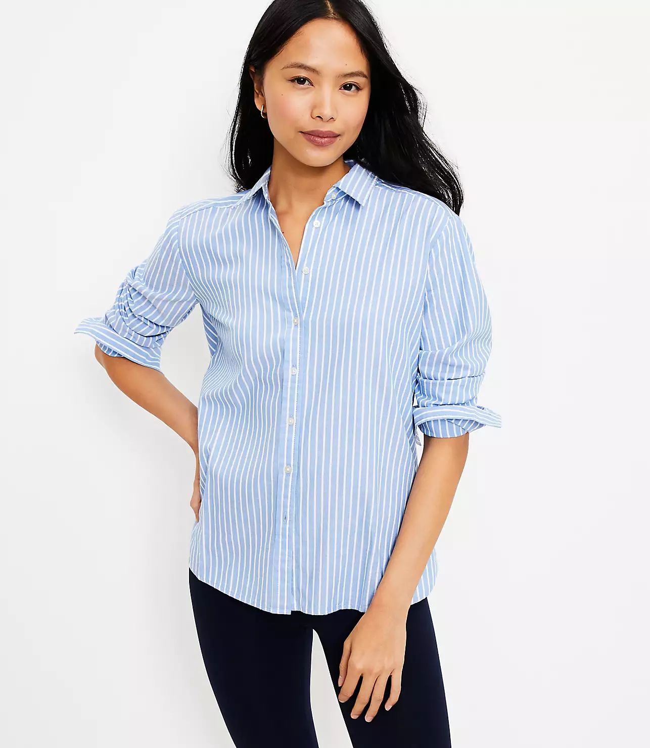 Striped Everyday Shirt | LOFT