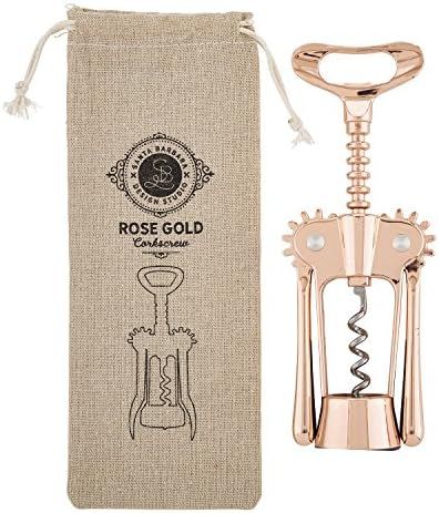 Creative Brands Table Sugar Wine Opener-Corkscrew, 2.75" x 7.25", Rose Gold | Amazon (US)