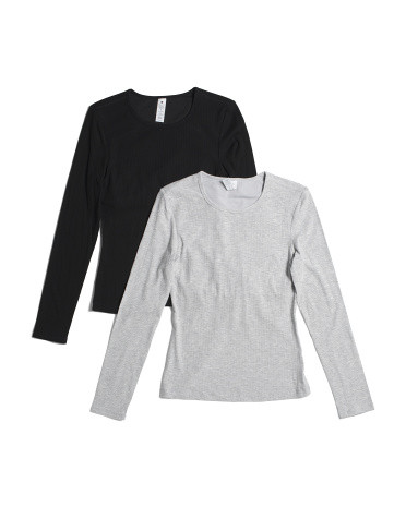 2pk Heavenly Ribbed Kathleen Full Length Tops | TJ Maxx