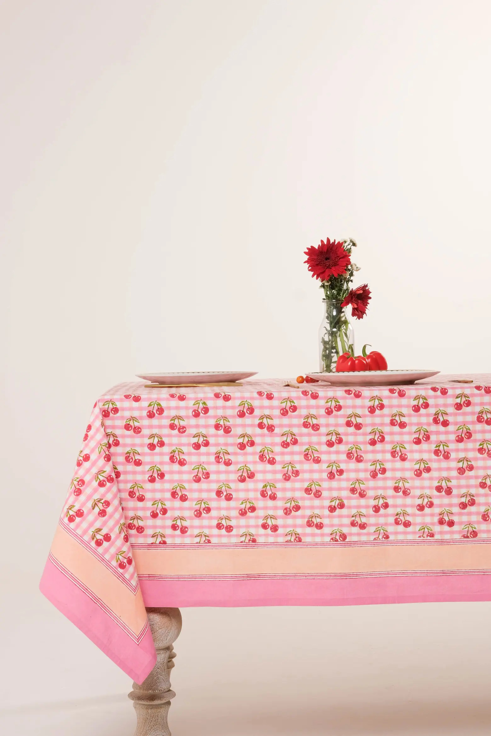 Cherry Blockprint Tablecloth | Nordstrom | Nordstrom