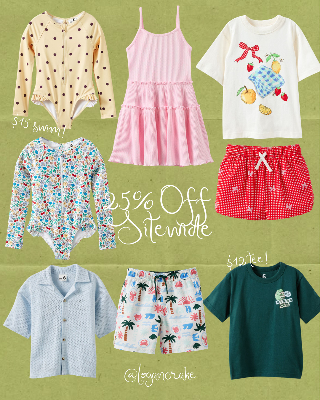 25% OFF SITEWIDE FOR KIDS

kids swim, kids sale, summer clothes for kids, summer clothes for girls, boys summer, swimsuits for kids

#LTKSaleAlert #LTKSwim #LTKKids