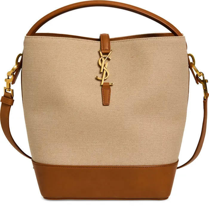 Le 37 Canvas & Leather Bucket Bag | Nordstrom