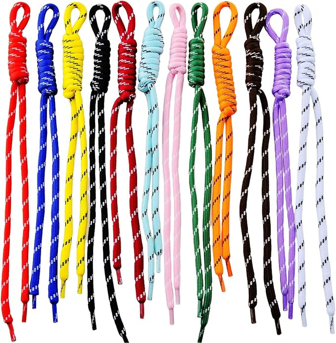 Paracord Keychain Bag Charms Paracord Rope Keychain Bag Charm 12pcs Colorful Braided Code Charms ... | Amazon (US)