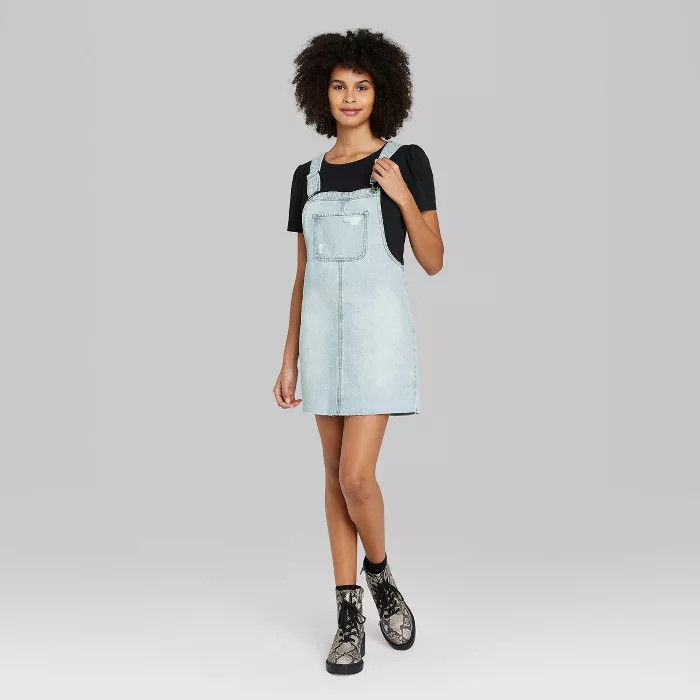 Women's Denim Pinafore - Wild Fable™ | Target