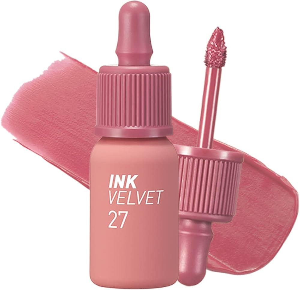 Peripera Ink the Velvet Lip Tint, Liquid Lip (0.14 fl oz, 027 STRAWBERRY NUDE) | Amazon (US)