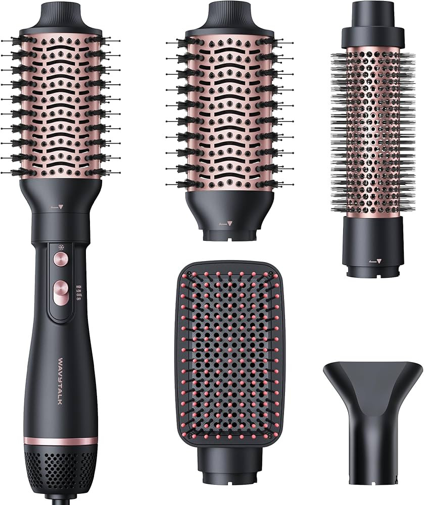 Wavytalk Hair Dryer Brush Set, Air Sculpt 4-in-1 Hot Air Brush Set | Blowout Brush Styler for Sal... | Amazon (US)