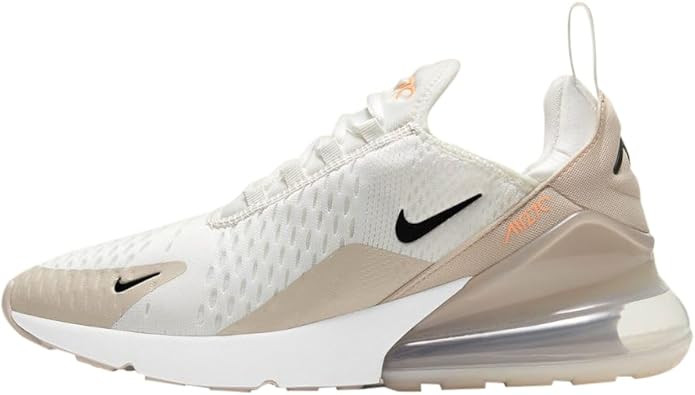 NIKE Air Max 270 Women's Shoes, Summit White Desert Sand Peach Cream Black, 8.5 | Amazon (US)