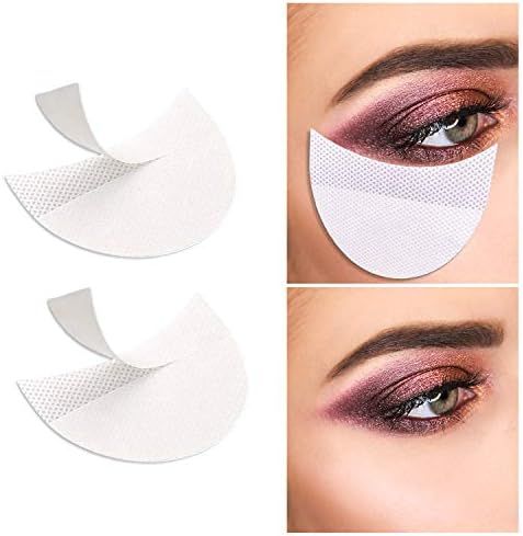 100 Pcs Professional Eyeshadow Pads Stencils Lint Free Under Eye Pads Eyeshadow Patches For Eyela... | Amazon (US)