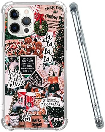 Oubliert Aesthetic Christmas Collage Case for iPhone 13 Pro Max, Winter Case Christmas Wreath Gin... | Amazon (US)
