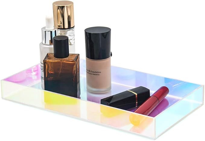 Floatant Acrylic Vanity Drawer Organizer Colorful Makeup Tray Organizer Holder for Any Cosmetics,... | Amazon (US)