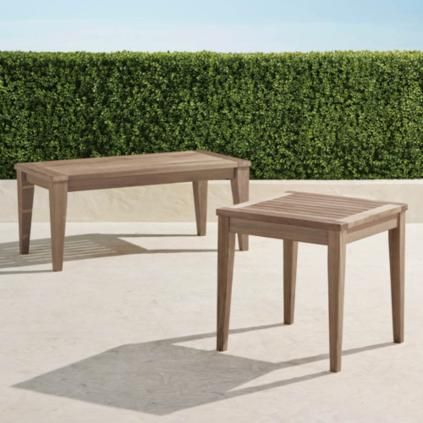 Teak Tables in Weathered Finish | Frontgate